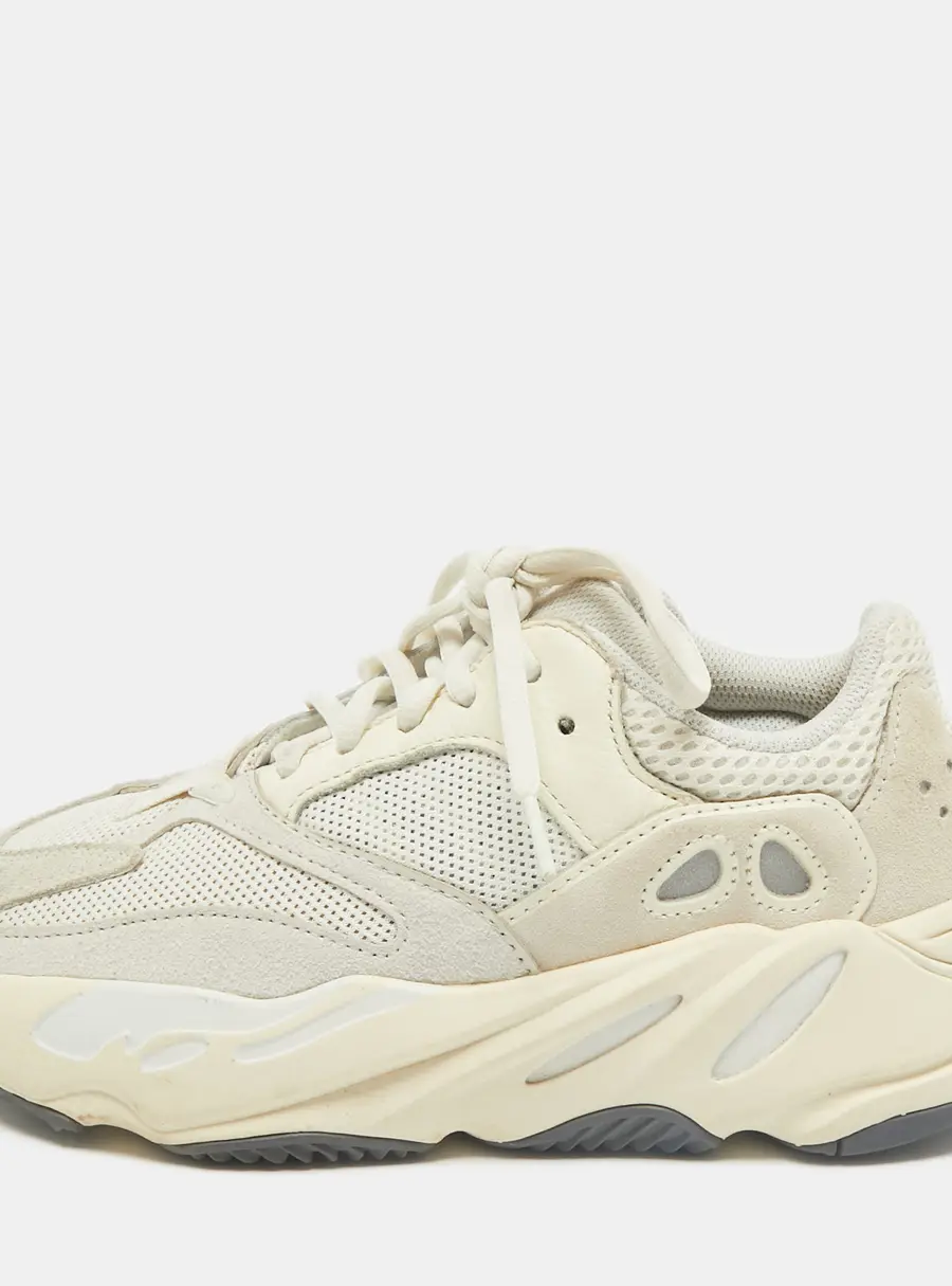 Yeezy x Adidas Yeezy Boost 700 Size 38.5 Cream Leather, Mesh and Suede Low Top Sneakers