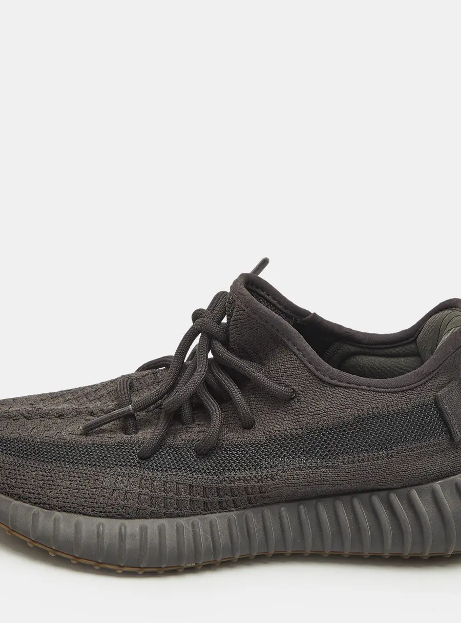 Yeezy x Adidas Black Knit Fabric Boost 350 V2 Cinder Sneakers Size 38