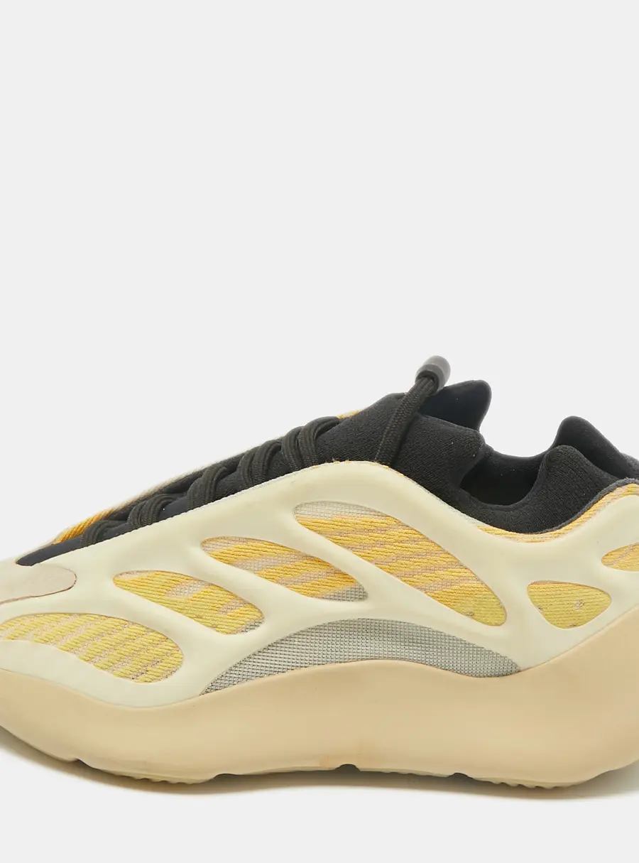 Yeezy x Adidas Yeezy 700 Size 36.5 Yellow Knit Fabric, Mesh and Rubber Low Top Sneakers
