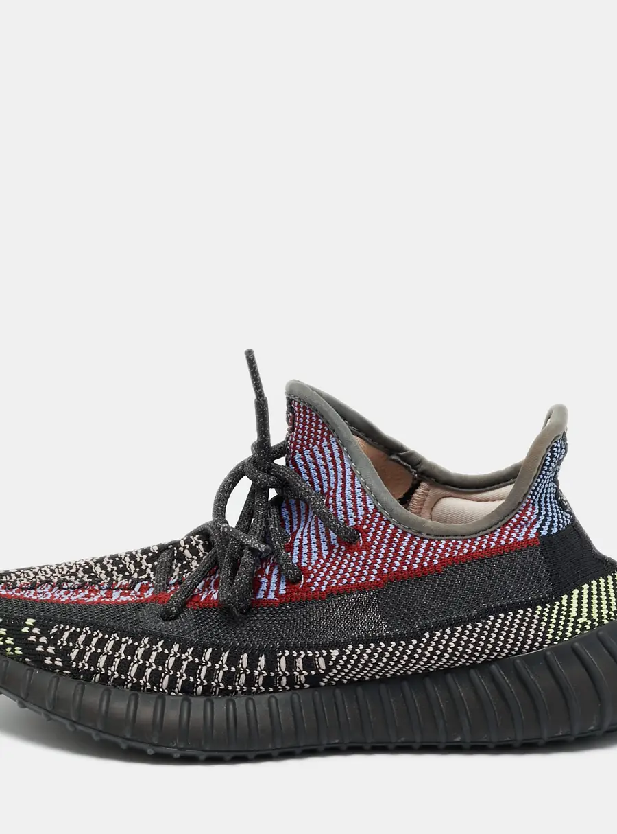 Yeezy x Adidas Boost 350 V2 Yecheil (Non-Reflective) Size 39 1/3 Multicolor Knit Fabric Low Top Sneakers
