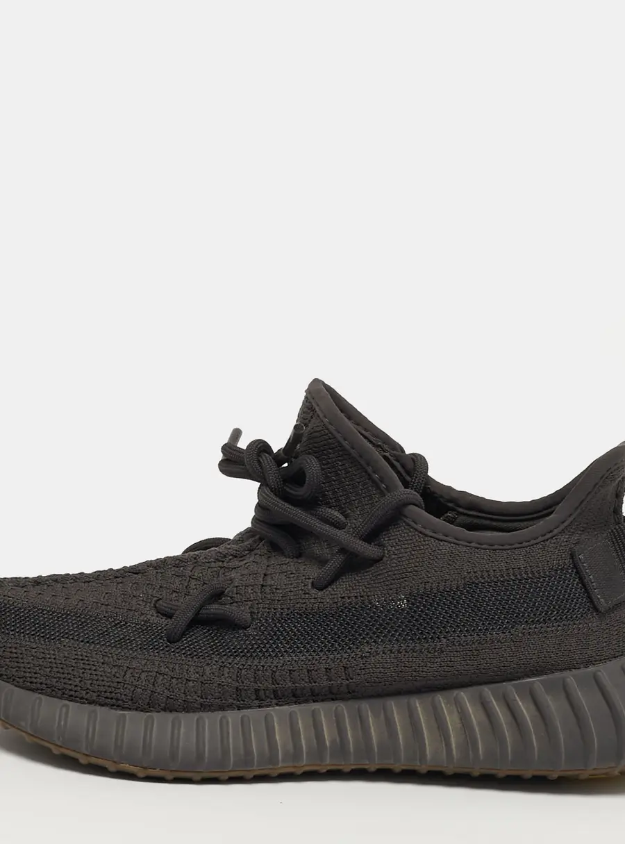 Yeezy x Adidas Boost 350 V2 Size 39.5 Grey Knit Fabric Cinder Low Top Sneakers