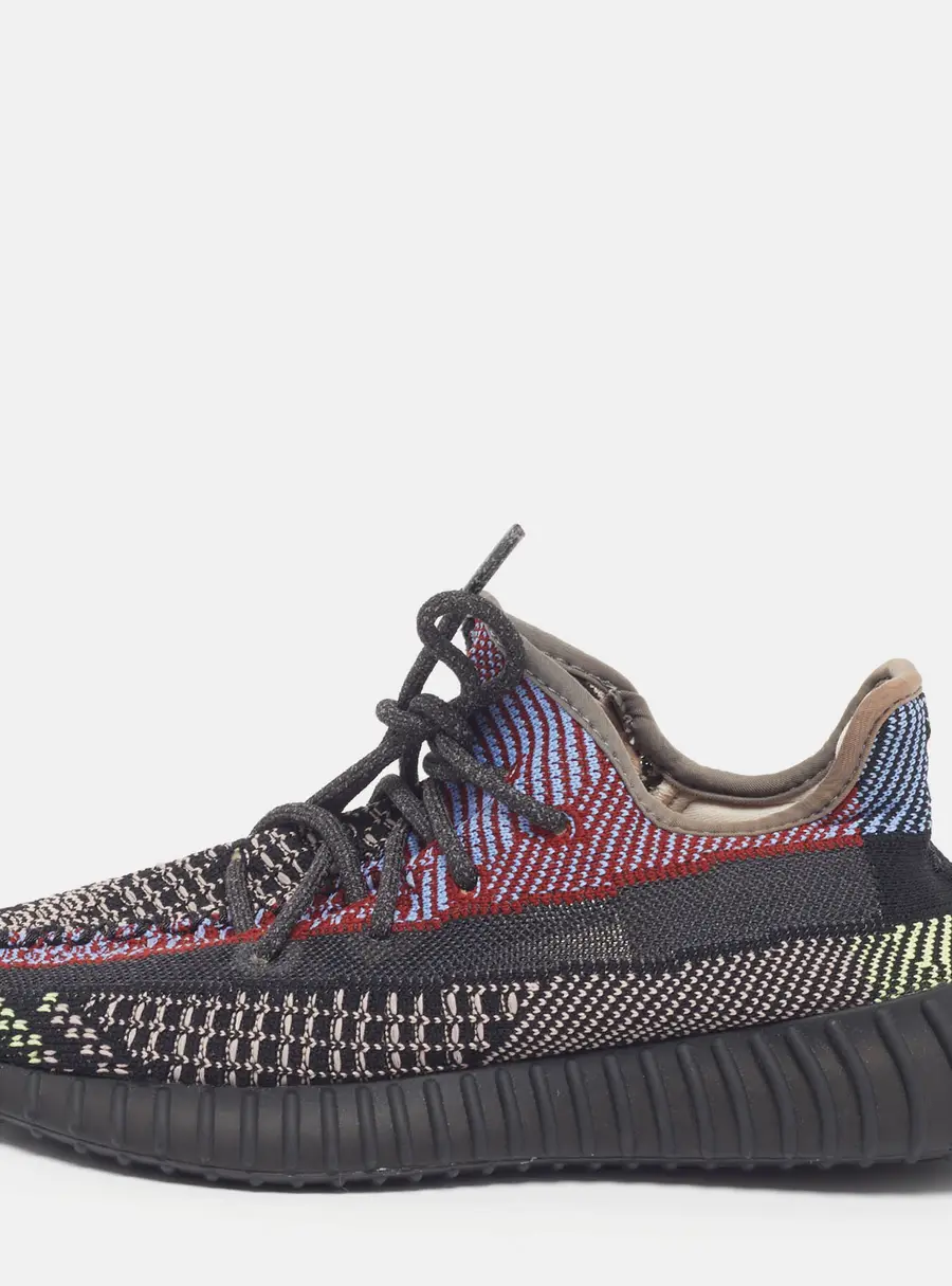 Yeezy x Adidas Boost 350 V2 Yecheil (Non-Reflective) Size 40 Multicolor Knit Fabric Low Top Sneakers