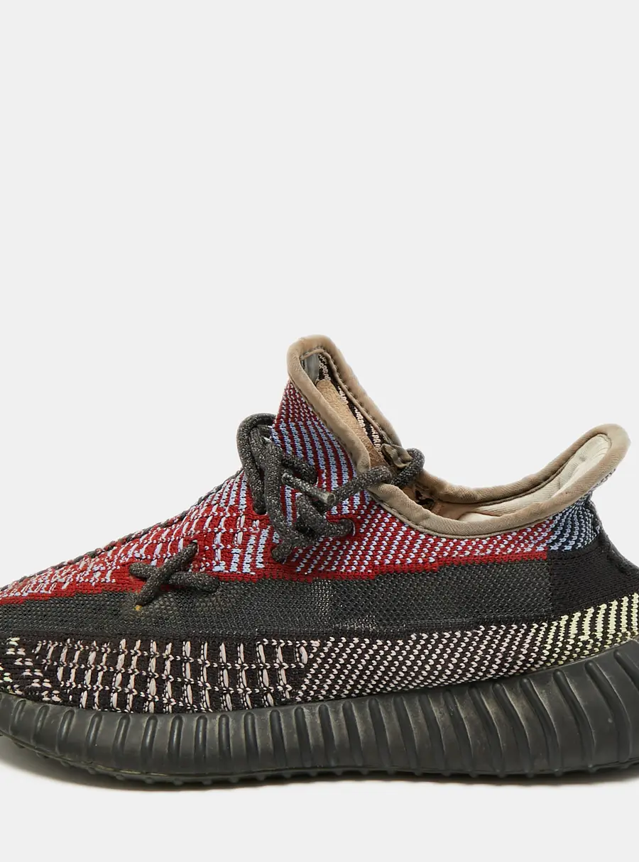 Yeezy x Adidas Boost 350 V2 Yecheil (Non-Reflective) Size 40.5 Multicolor Knit Fabric Low Top Sneakers