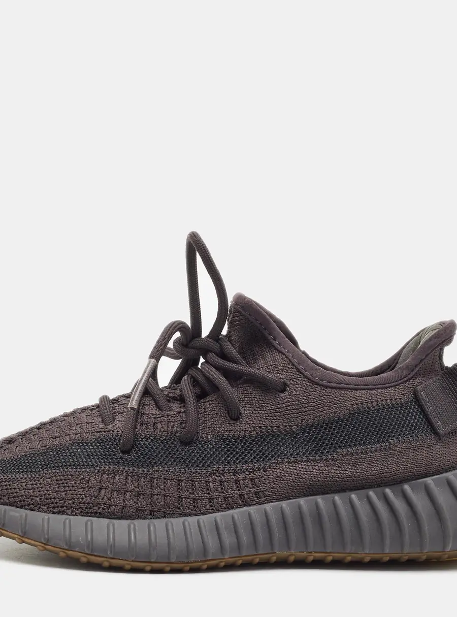 Yeezy x Adidas Boost 350 V2 Size 36.5 Dark Grey Knit Fabric onyx Low Top Sneakers