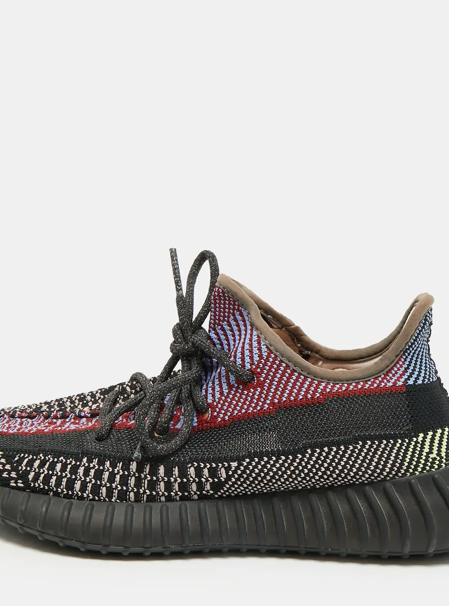 Yeezy x Adidas Boost 350 V2 Yecheil (Non-Reflective) Size 40 2/3 Multicolor Knit Fabric Low Top Sneakers