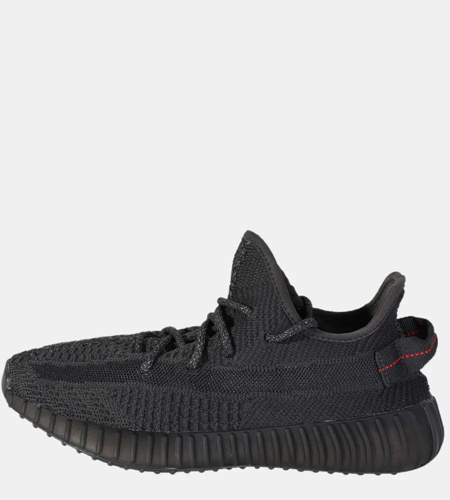 Yeezy x Adidas Black Knit Fabric Boost 350 V2 Black Non-Reflective Sneakers Size 40