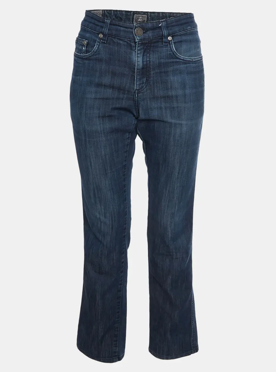 Z Zegna Blue Denim Straight Leg Slim Fit Jeans L/Waist 32"