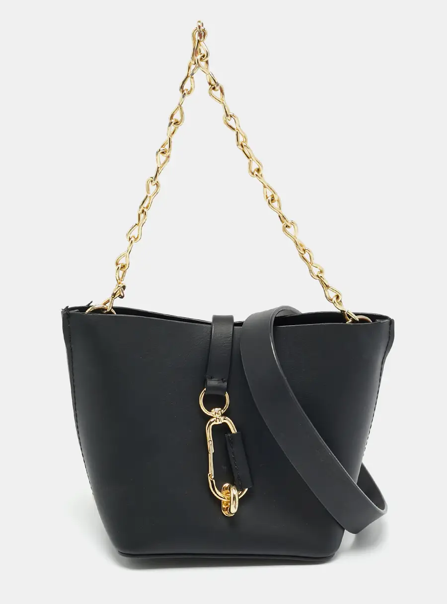 Zac Posen Belay Black Leather Crossbody Bag