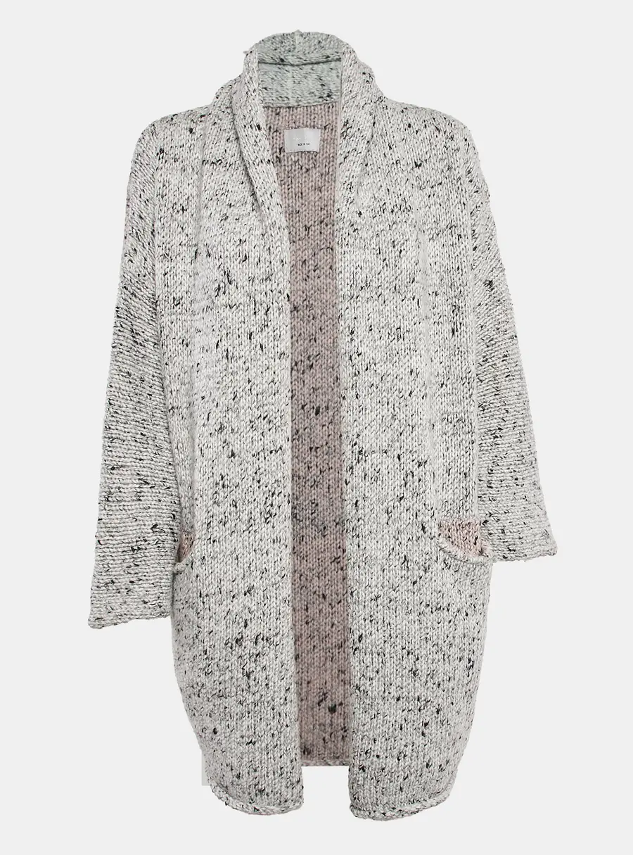 Zadig & Voltaire Grey Knit Open Front Cardigan XS/S