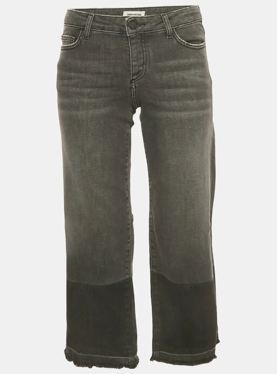 Zadig & Voltaire Grey Washed Denim Bay Gris Jeans M/Waist 28"