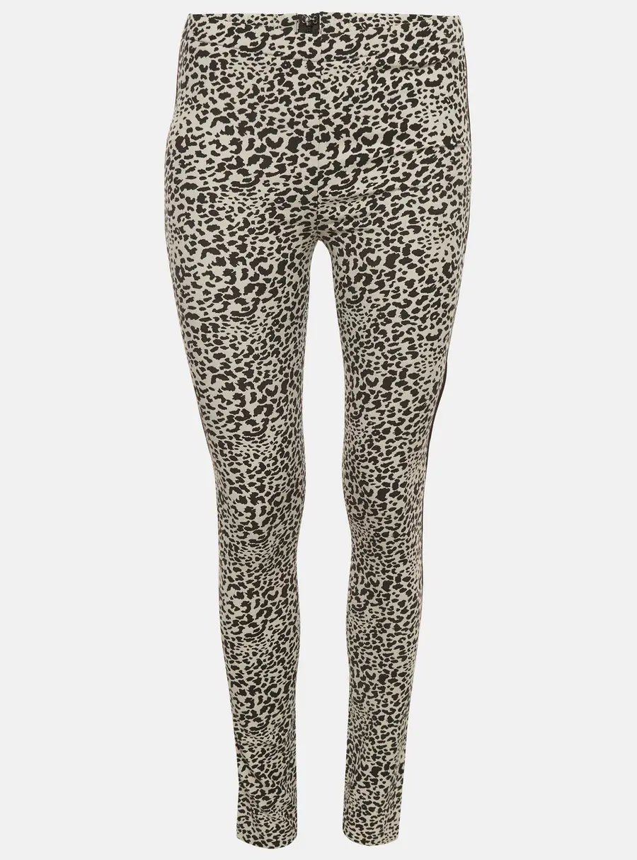 Zadig & Voltaire White/ Black Leopard Print Legging M