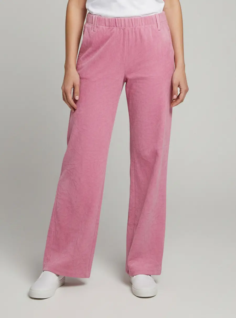 Zadig & Voltaire Pink Parfait Daim Froisse Pants M