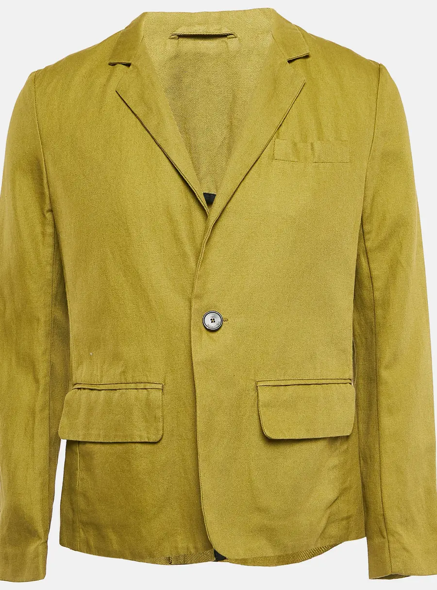 Zadig & Voltaire Green Cotton Drill Veryh Officer Blazer XL