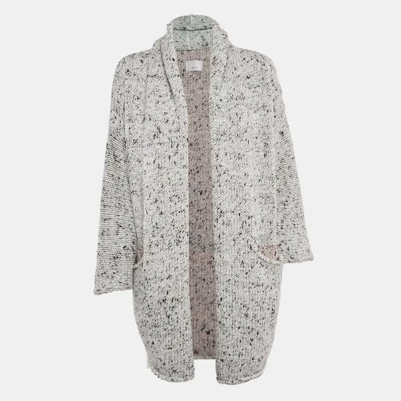 Zadig & Voltaire Grey Knit Open Front Cardigan XS/S