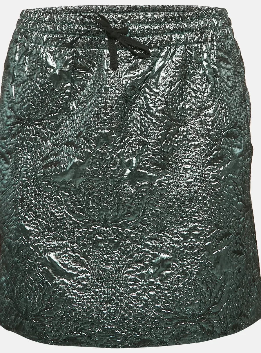 Zadig & Voltaire Metallic Blue Patterned Lurex Josa Bis Jac Deluxe Mini Skirt S